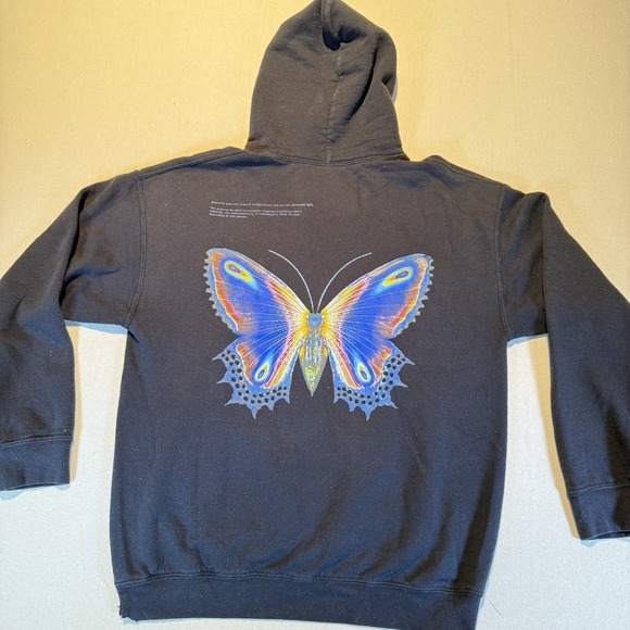 Halsey Tops - Halsey Butterfly Hoodie Black Graphic Pullover Sweatshirt Official Merch Lyrics